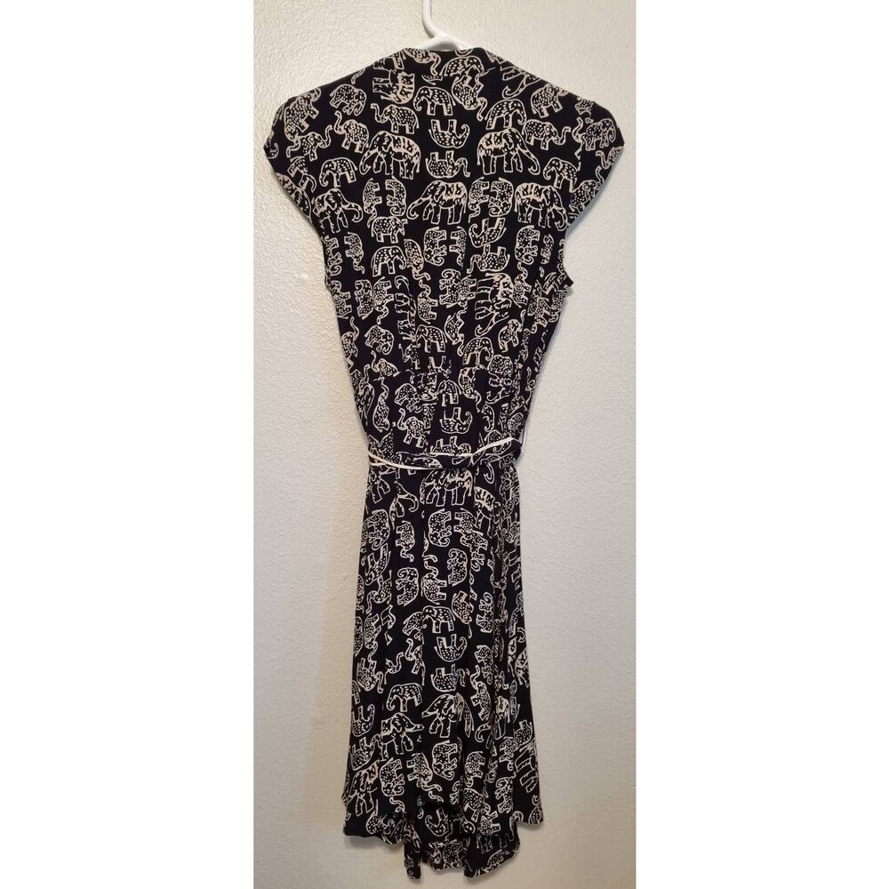 Anthropologie Maeve Noronha Elephant Print Wrap Dress Size XS - Picture 4 of 12